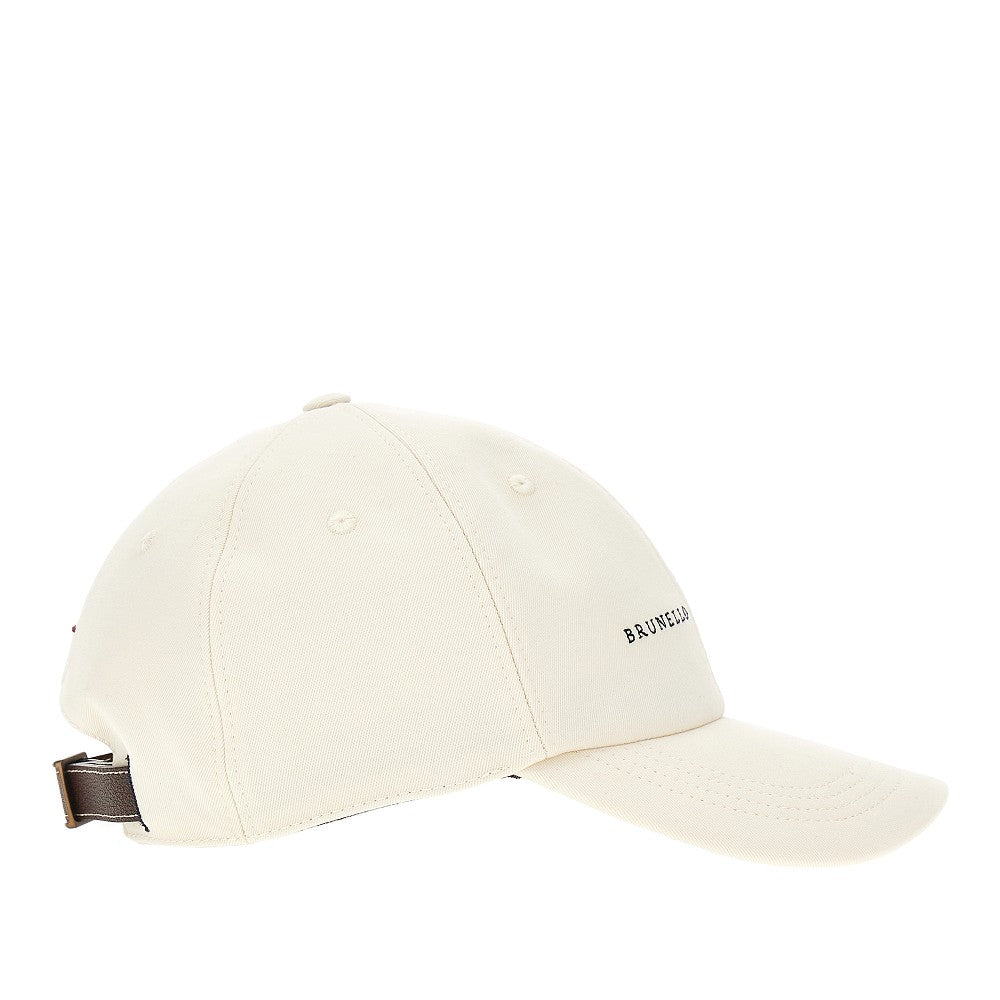 Cappello baseball in gabardine con logo