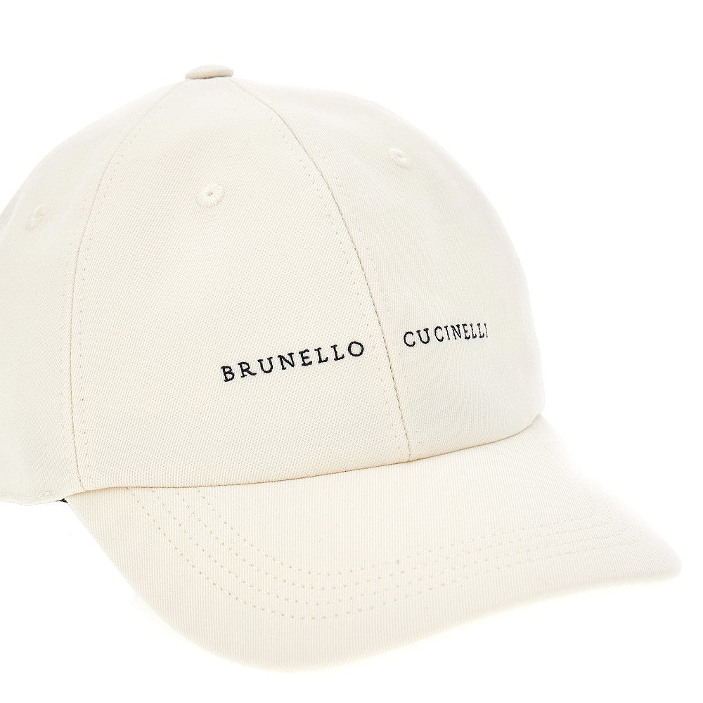 Cappello baseball in gabardine con logo