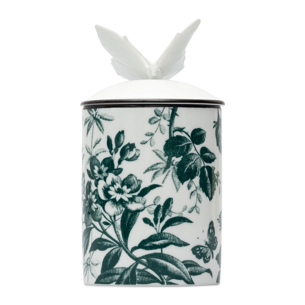 Herbosum candle with butterfly and print