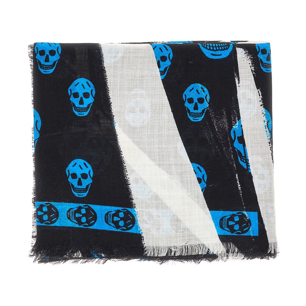 Foulard in lana Skull Slashed