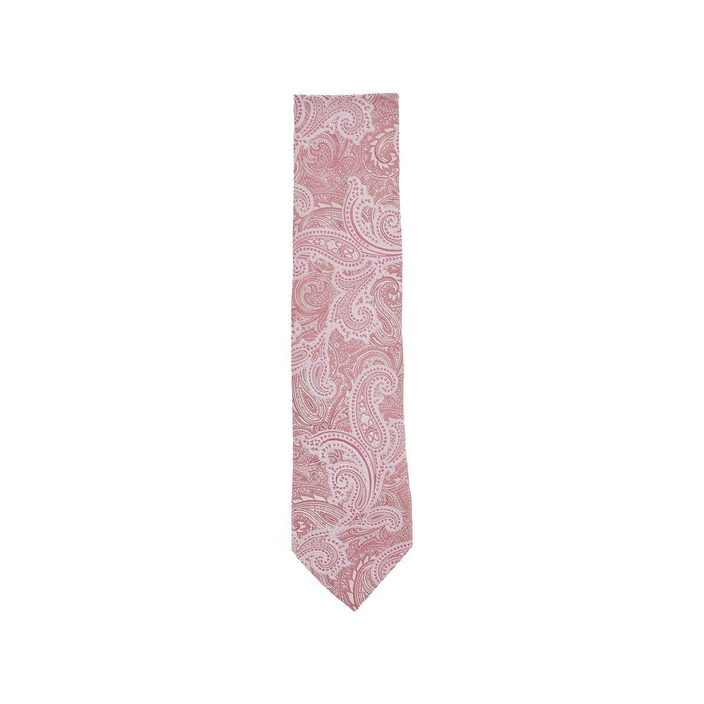 Paisley silk necktie