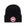 Wool beanie hat with logo patch