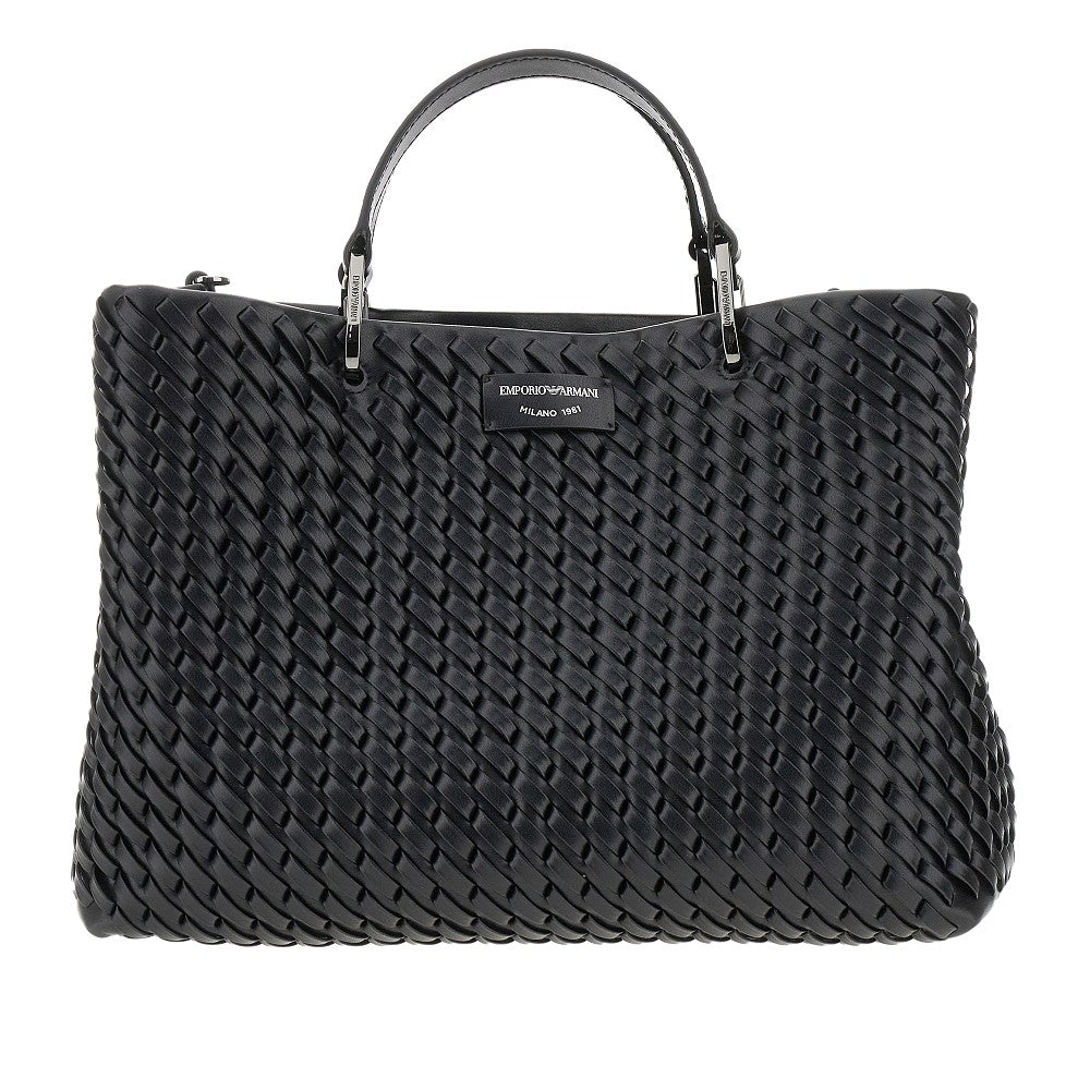 Woven leather medium MyEA Bag