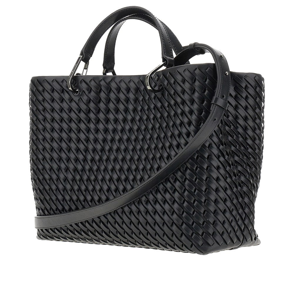 Woven leather medium MyEA Bag