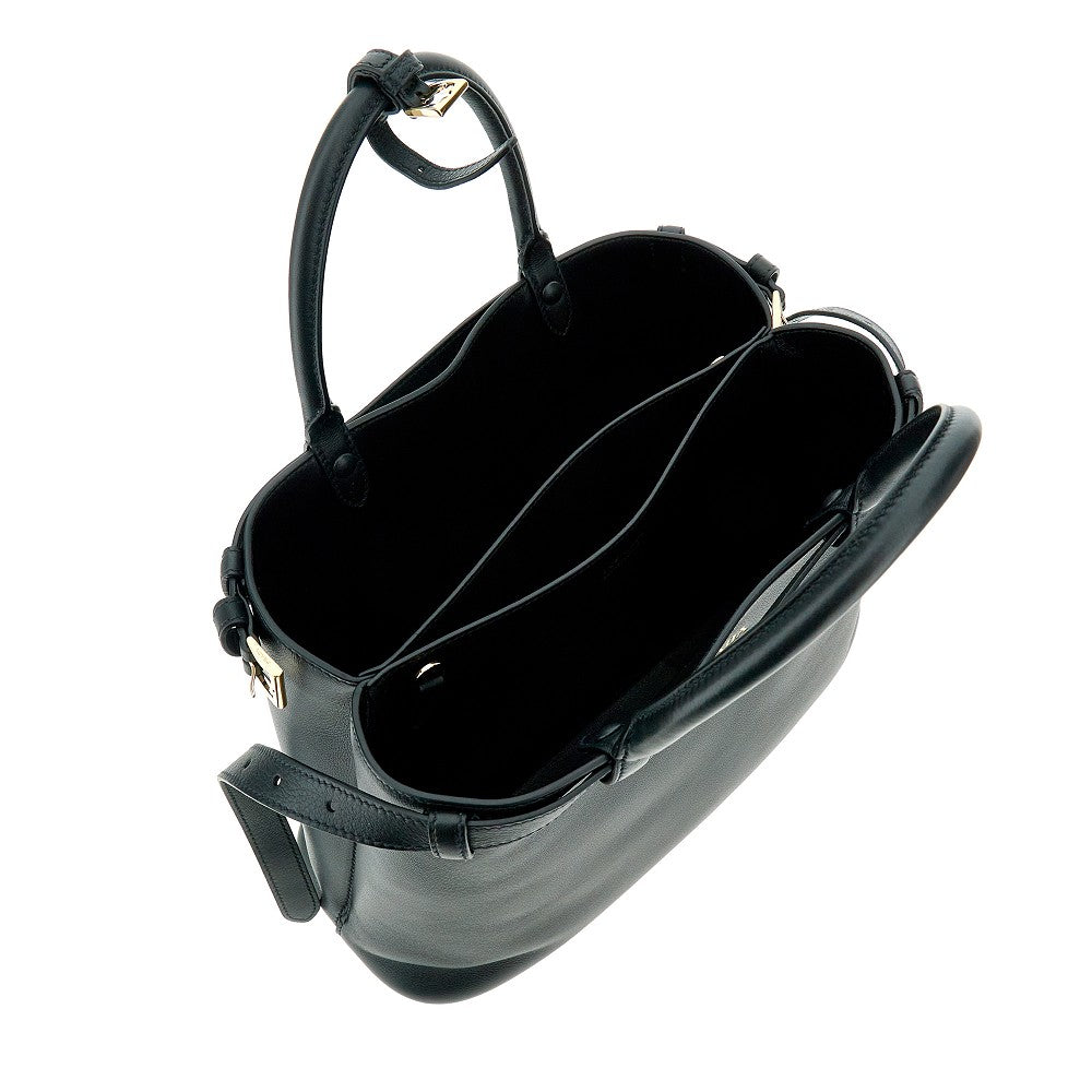 Medium &#39;Prada Buckle&#39; bag with double belt