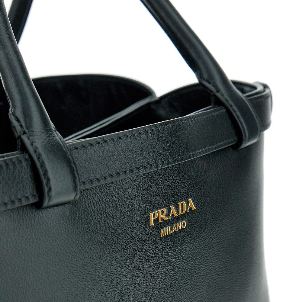 Medium &#39;Prada Buckle&#39; bag with double belt