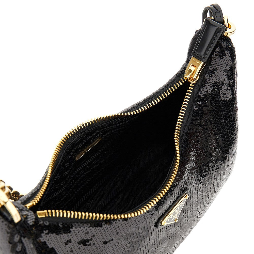 Sequin-embellished Re-Nylon bag