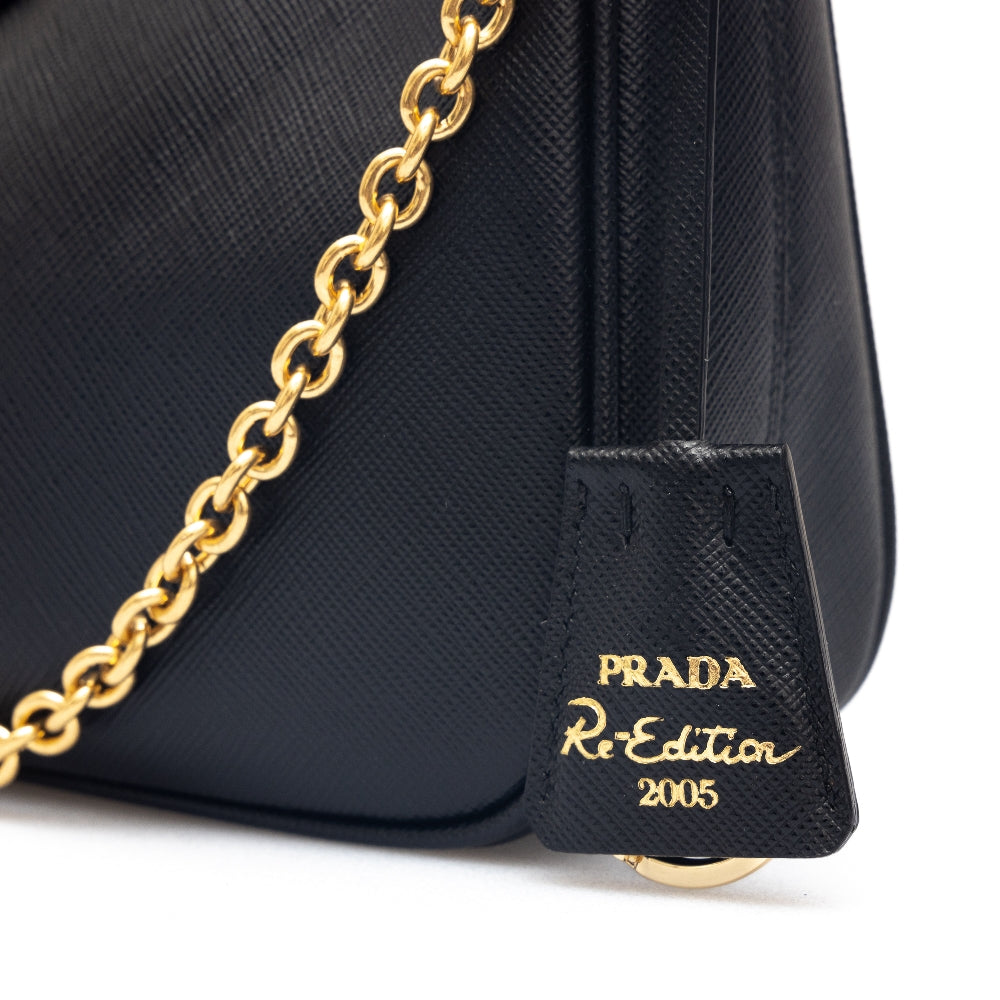 Borsa Re-Edition 2005 in pelle Saffiano