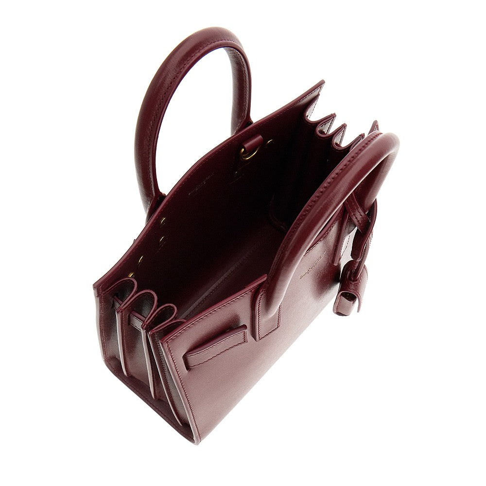 Leather nano Sac de Jour bag