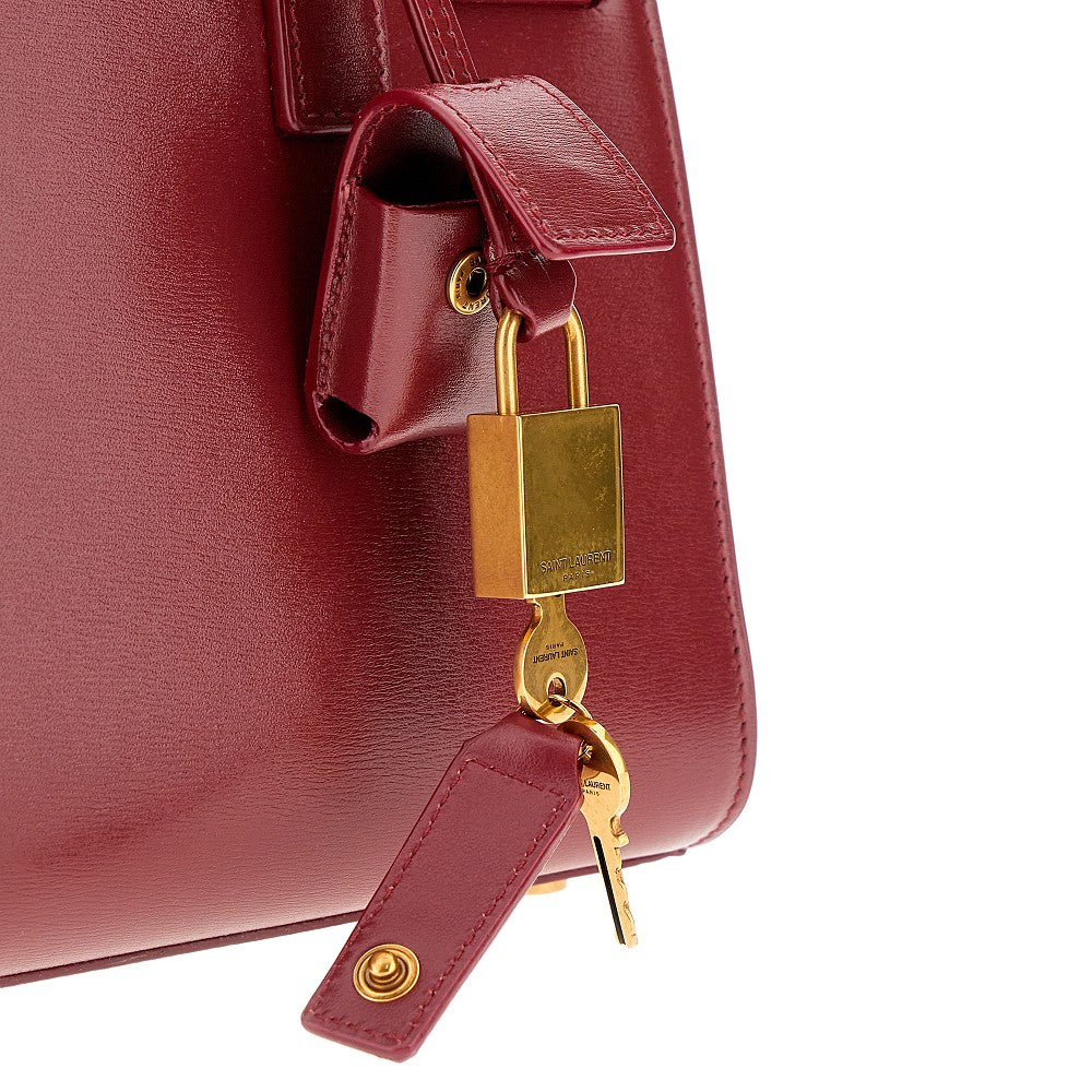 Leather nano Sac de Jour bag