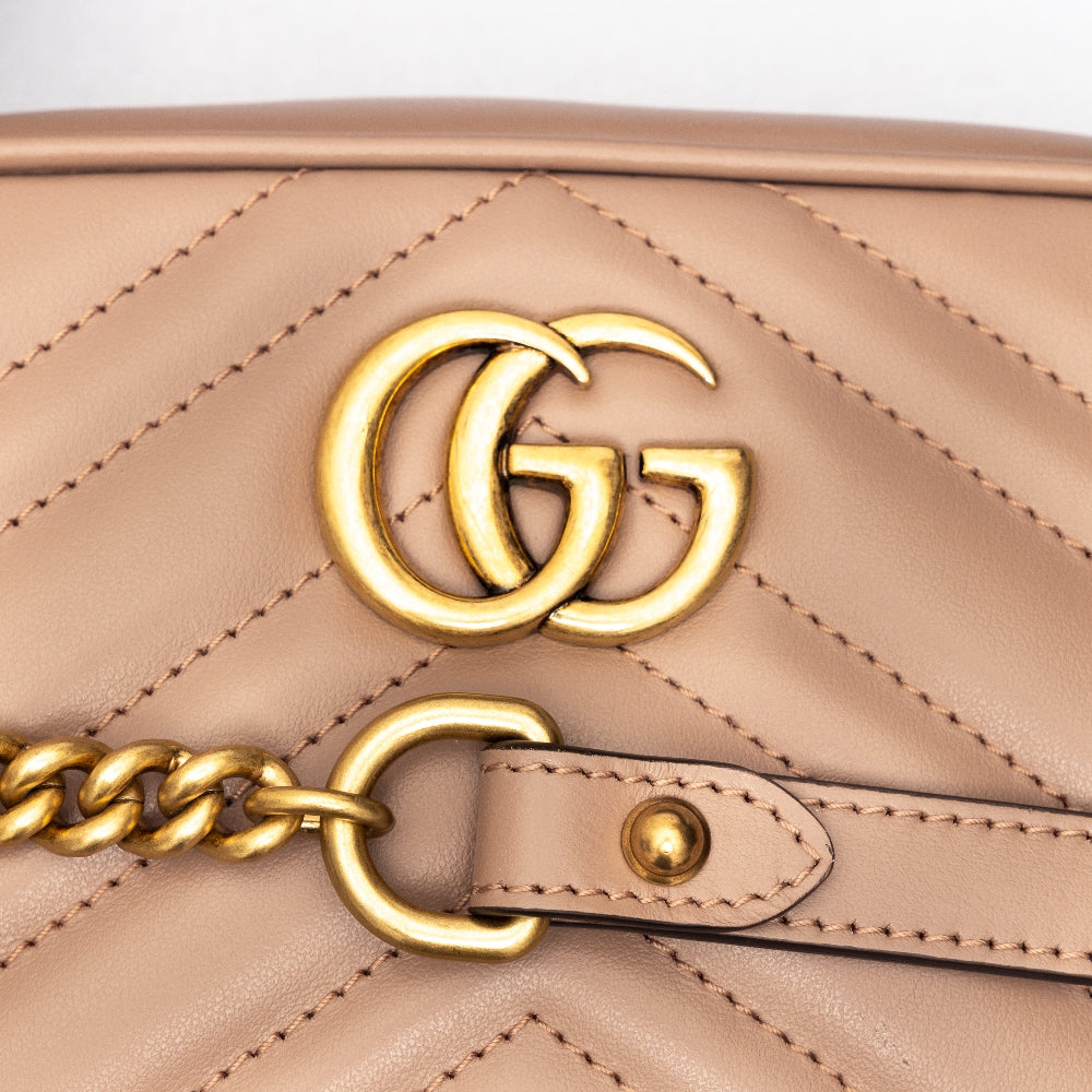 Quilted leather GG Marmont bag