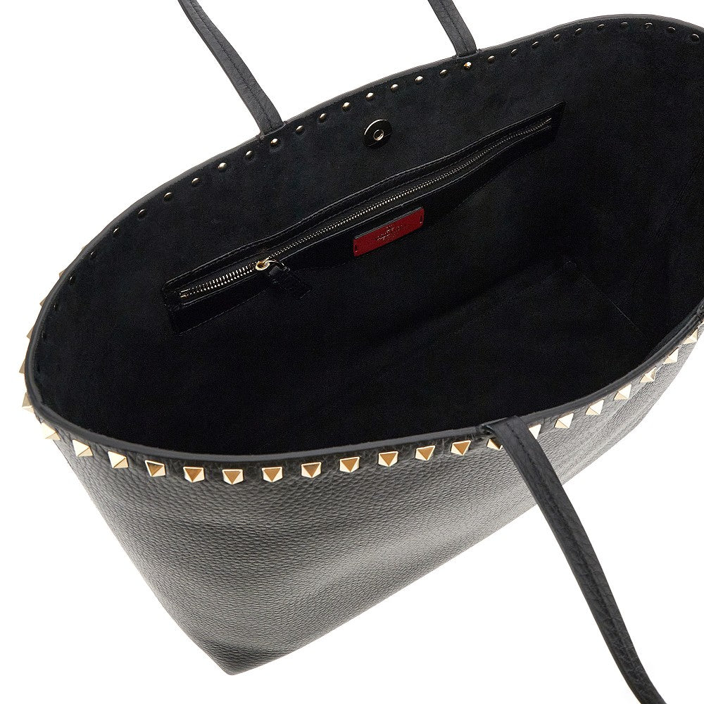 Shopping bag &#39;Rockstud&#39; in pelle martellata