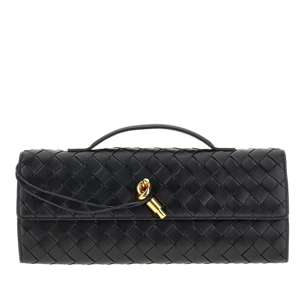 &#39;Andiamo&#39; nappa leather clutch