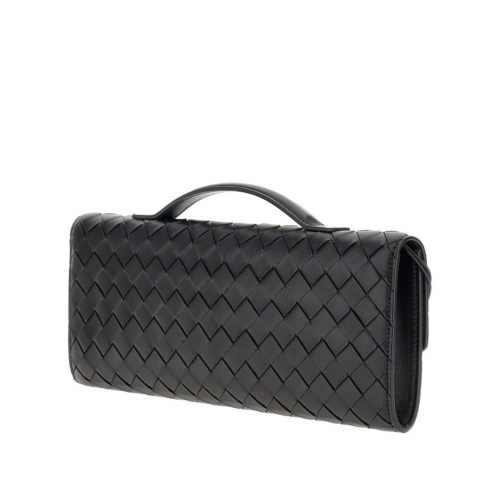 &#39;Andiamo&#39; nappa leather clutch