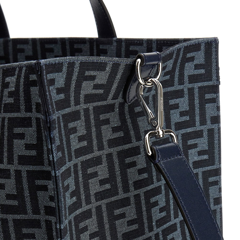 Shopper in tessuto jacquard FF