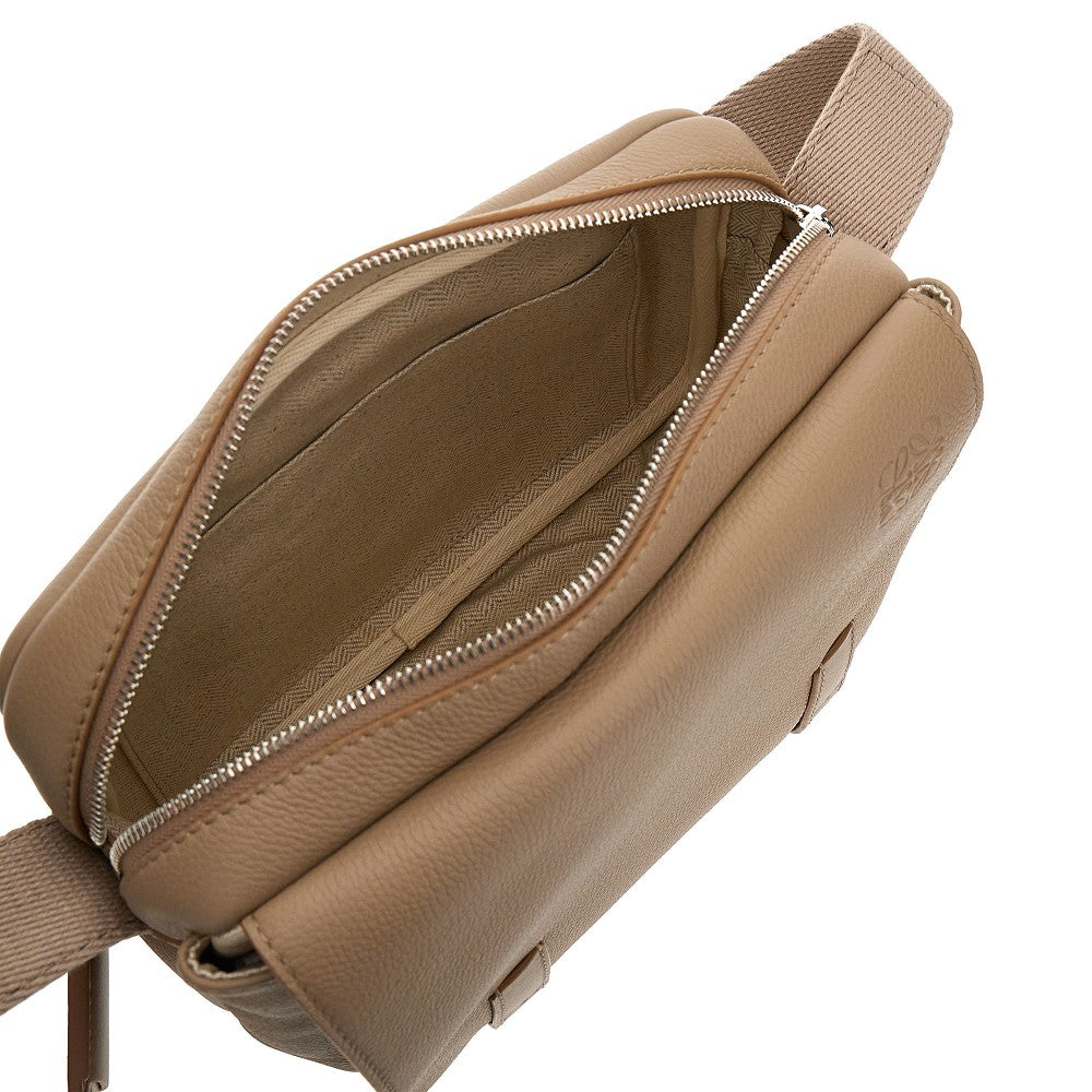 Grain leather XS Military messenger bag