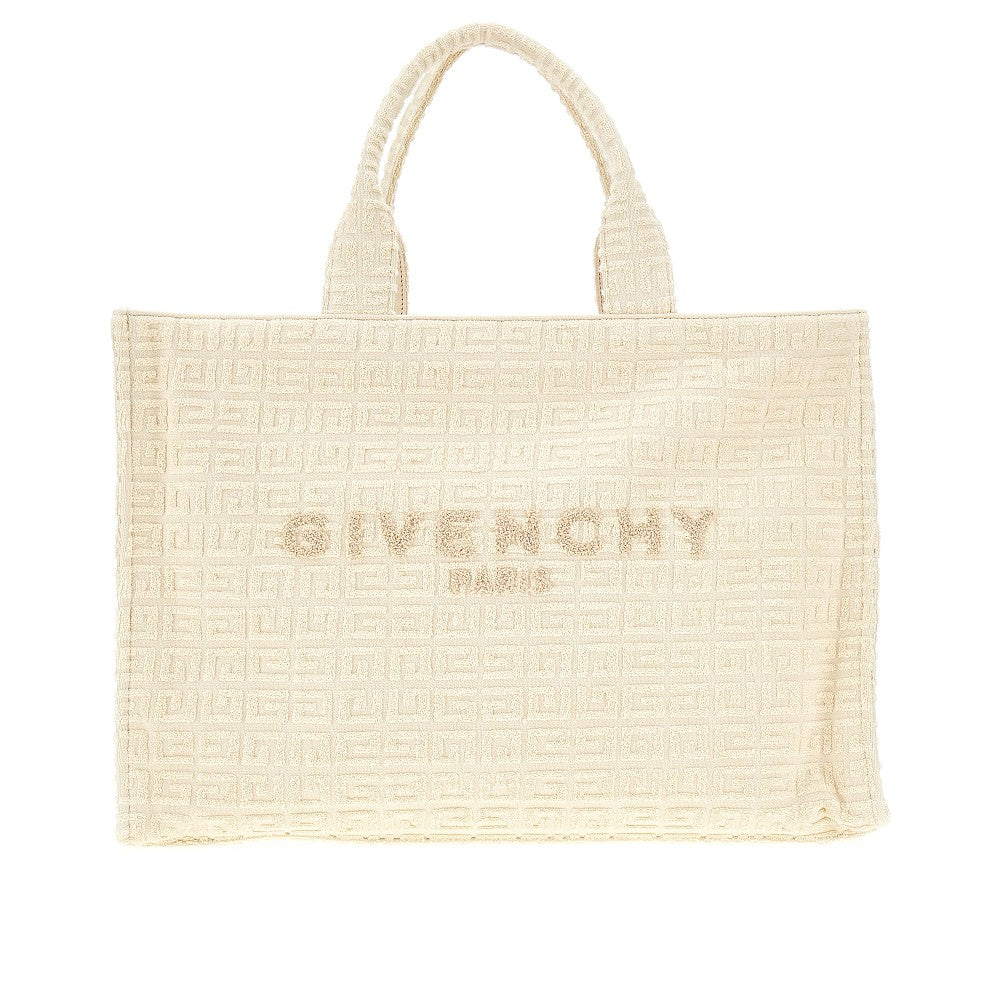 4G jacquard terry medium tote bag