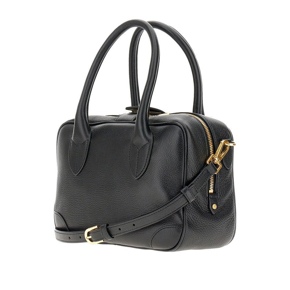 &#39;Vita&#39; grained leather bag