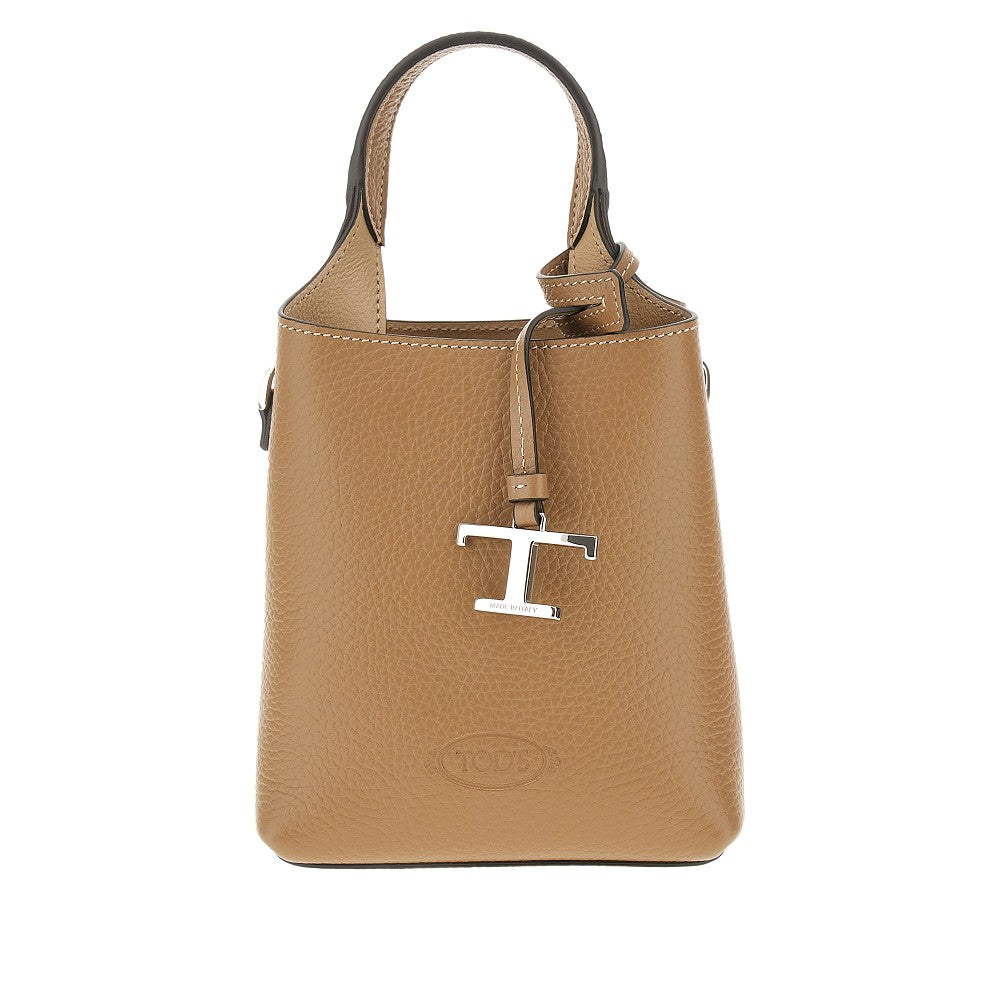 T Timeless charm leather micro bag