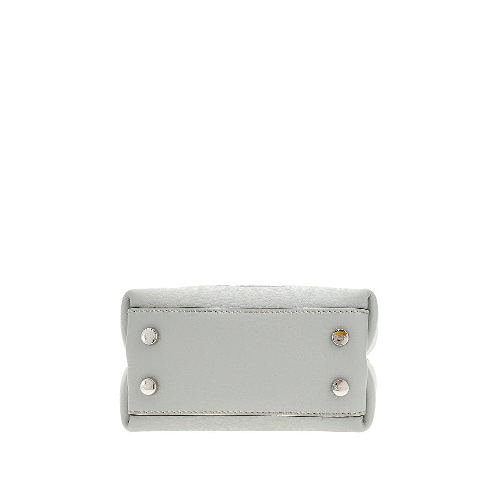 Micro bag in pelle con charm T Timeless