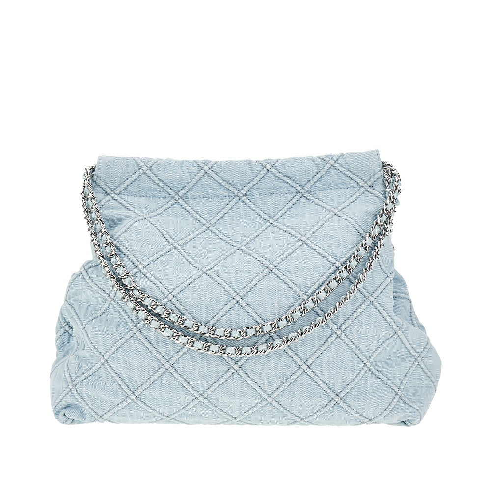 Borsa a spalla Fleming Soft in denim