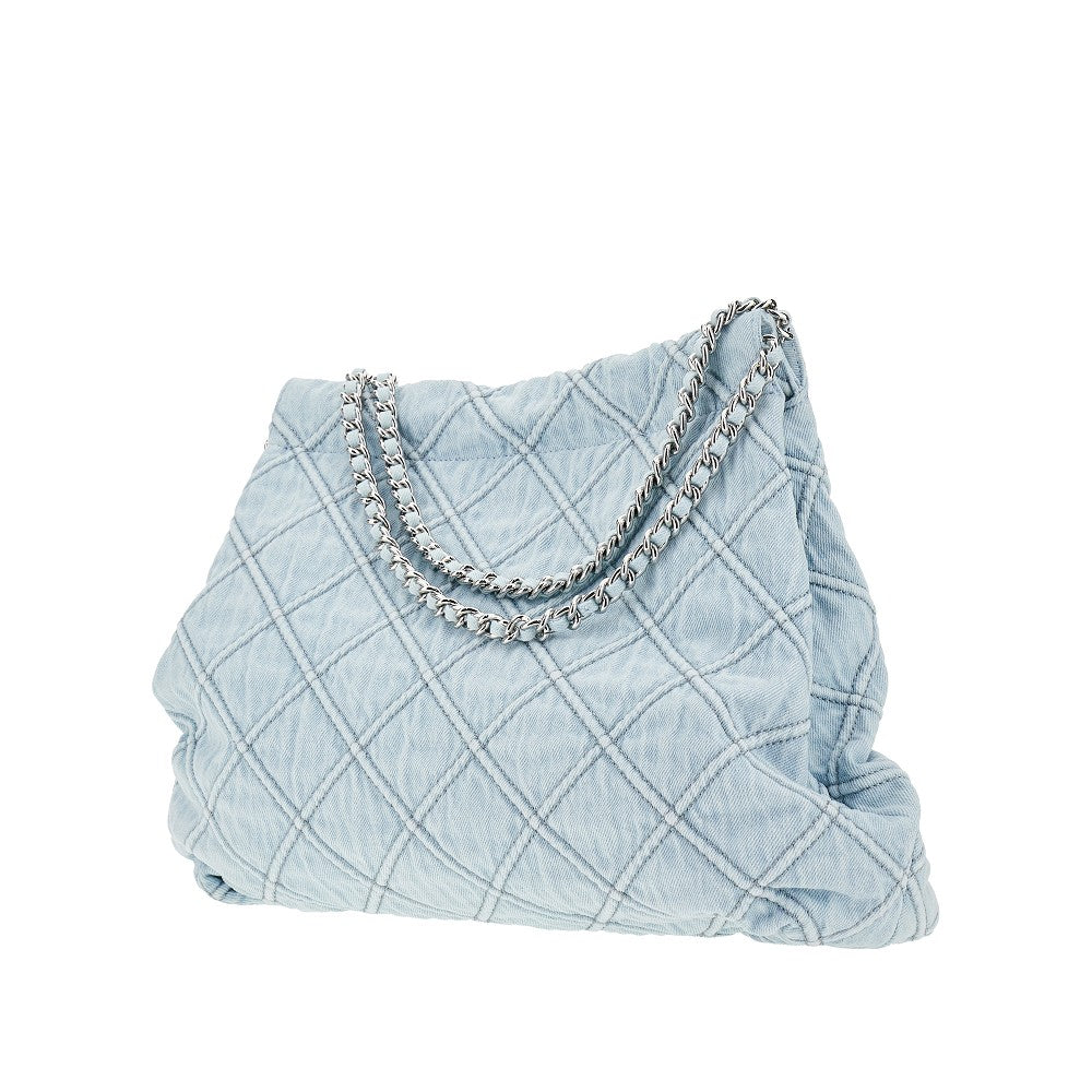 Borsa a spalla Fleming Soft in denim