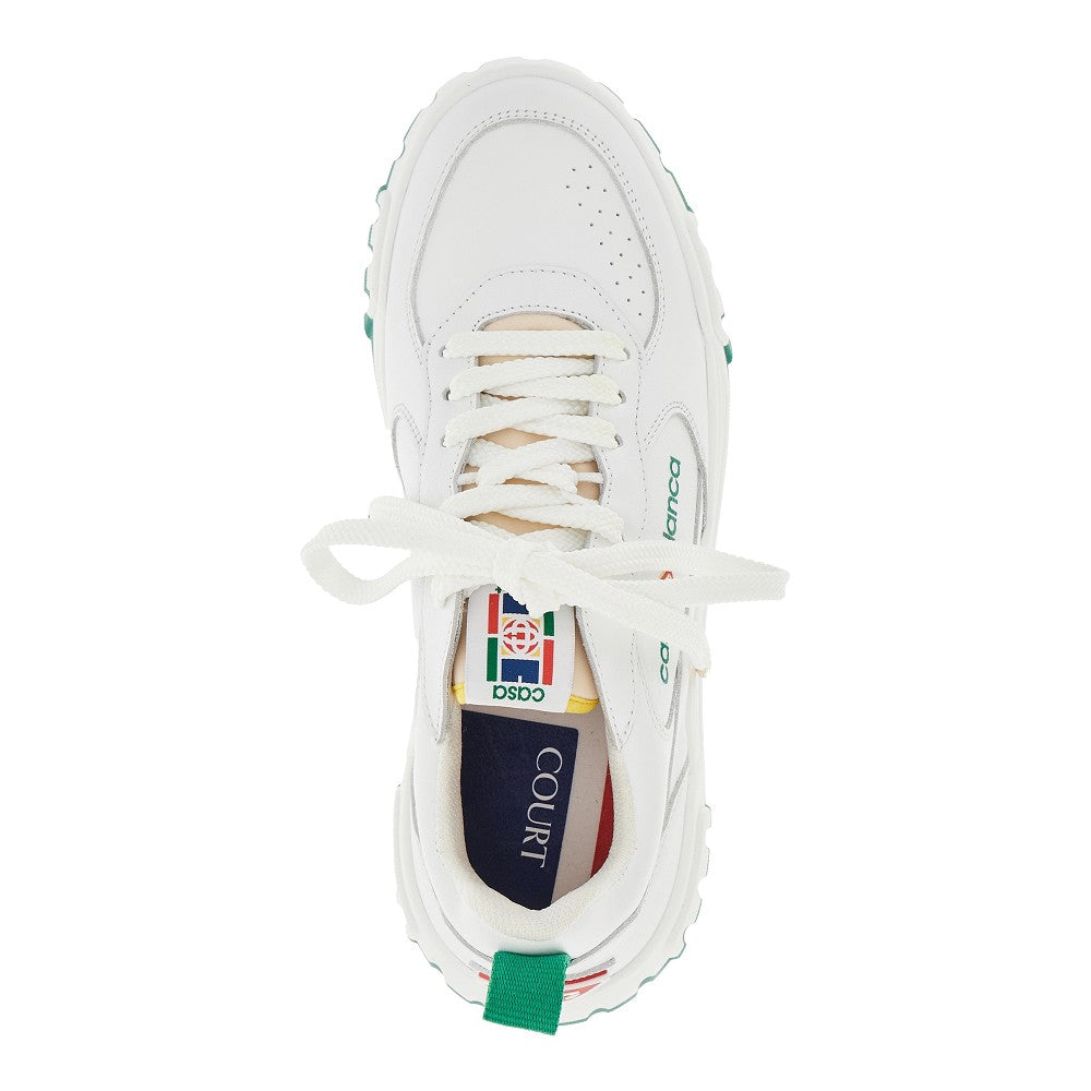 Sneakers Court in pelle