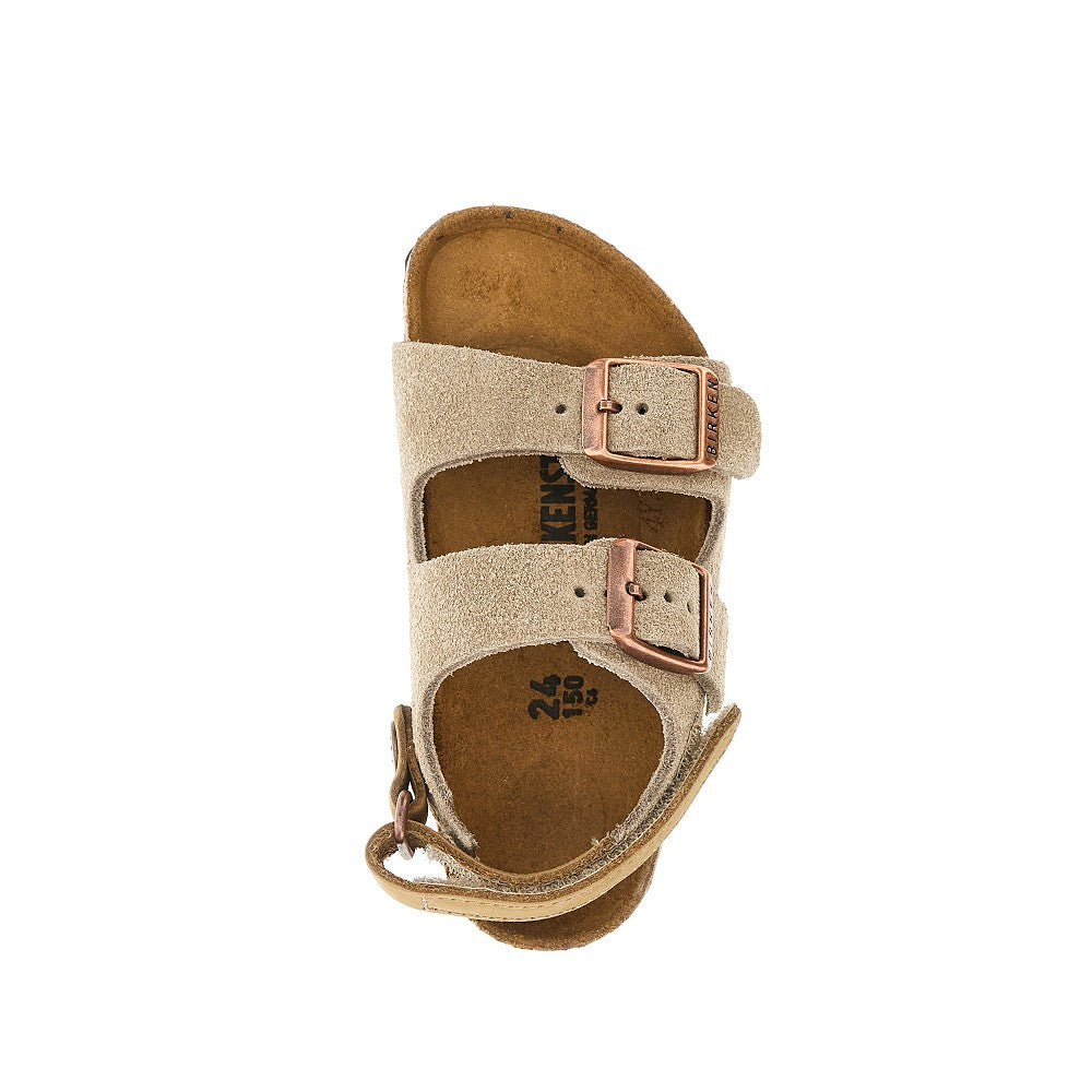 &#39;Milano&#39; suede leather sandals