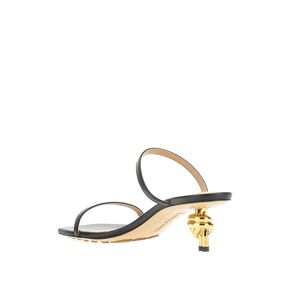 Nappa leather &#39;Knot&#39; mules