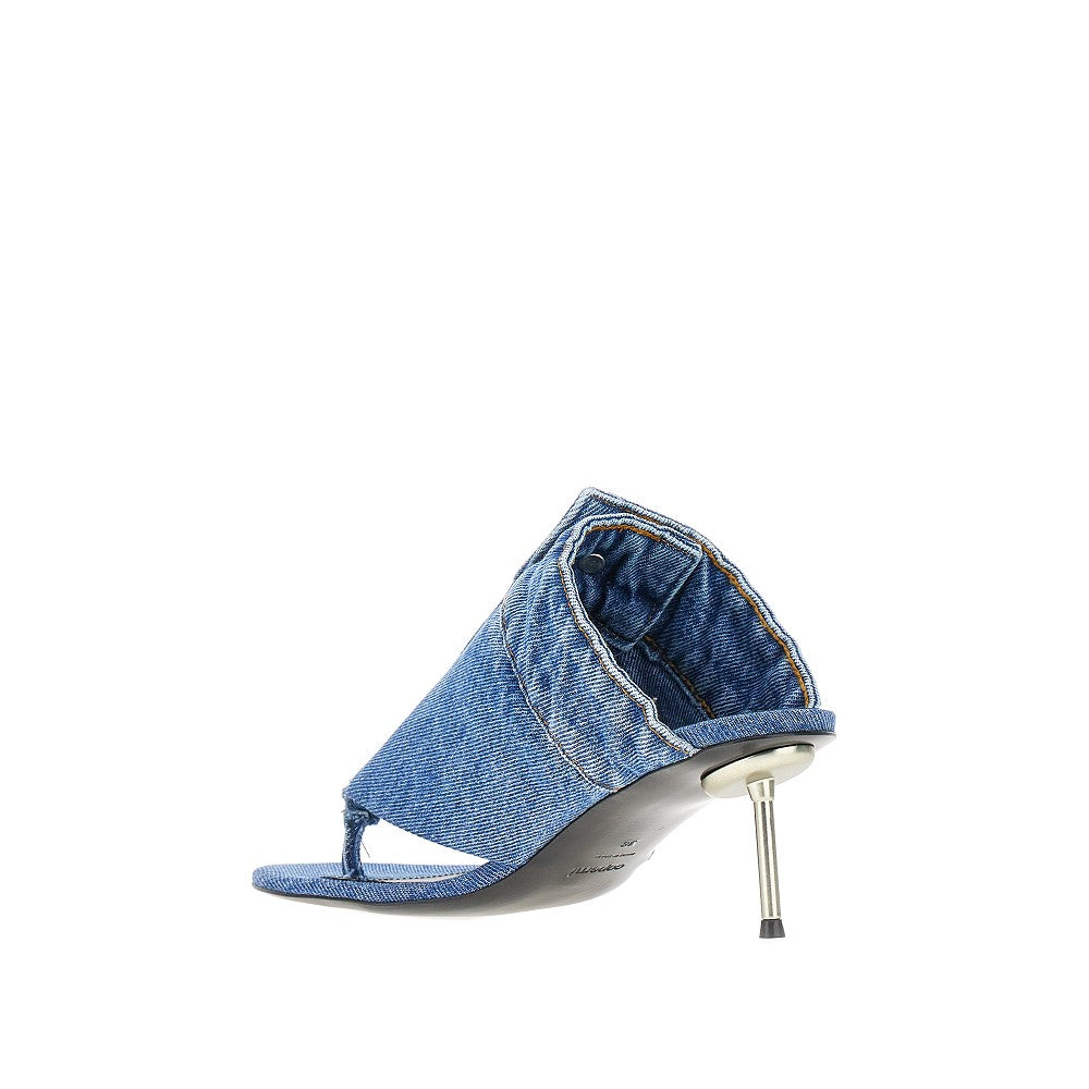 Mules infradito in denim