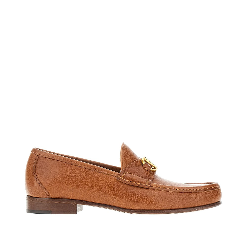 &#39;VLogo Signature&#39; leather loafers