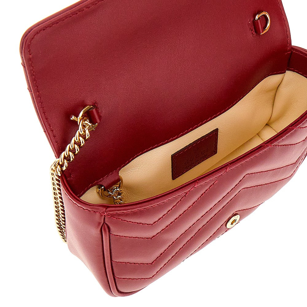 Mini borsa GG Marmont in pelle