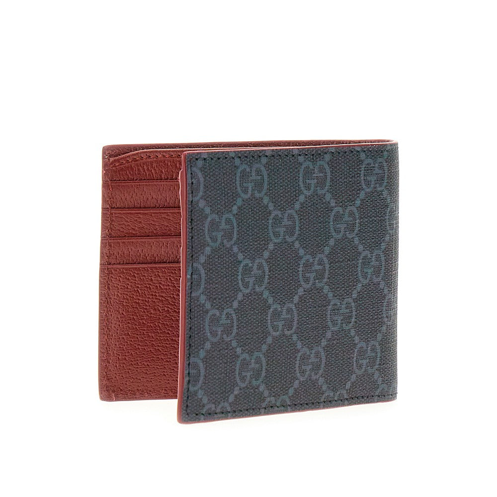 Bi-fold wallet with lacquered GG detail