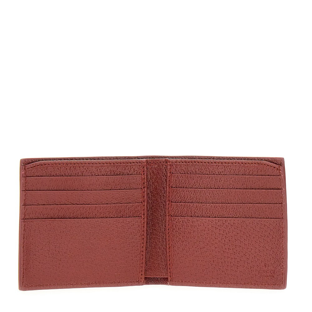 Bi-fold wallet with lacquered GG detail