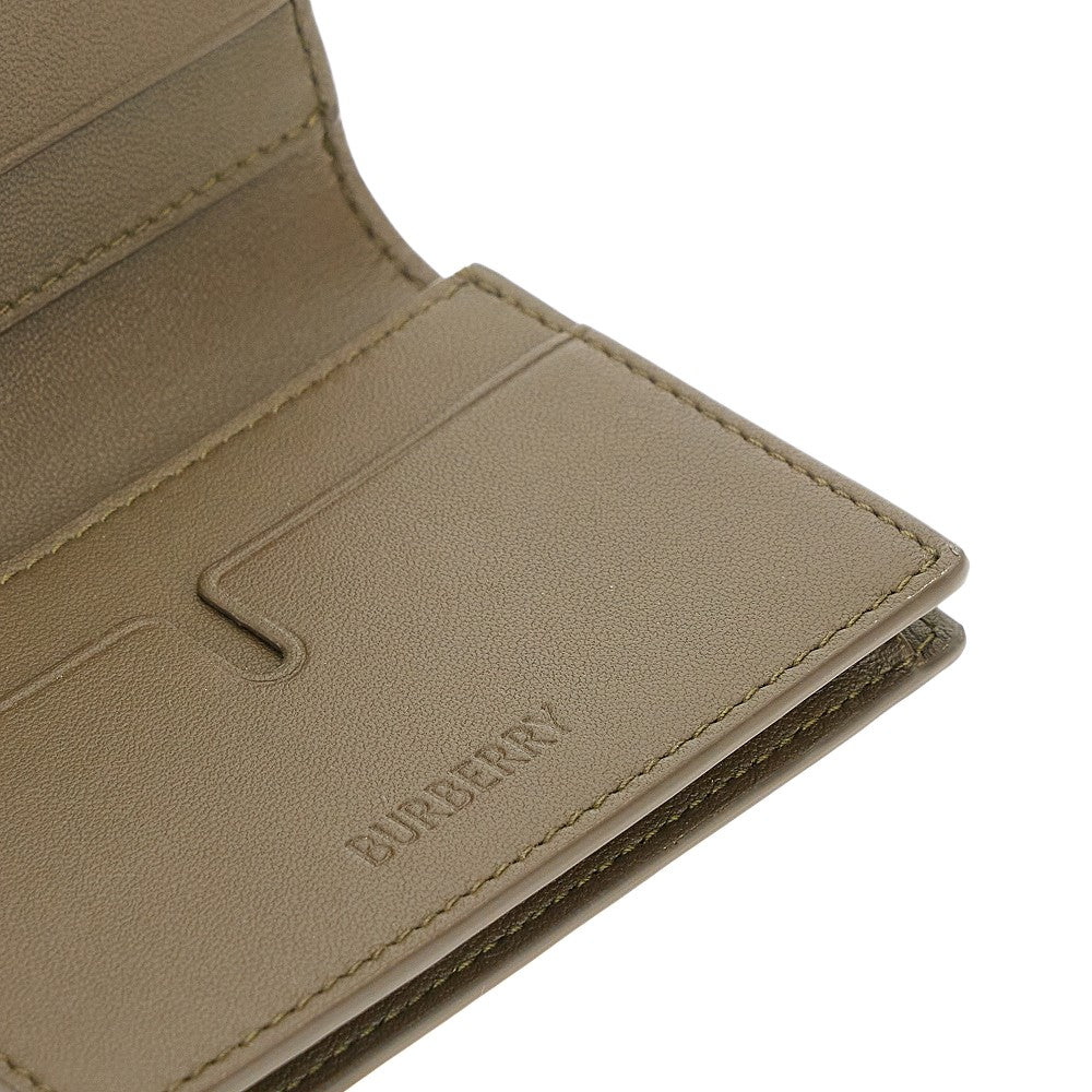 Check coated fabric bi-fold cardholder