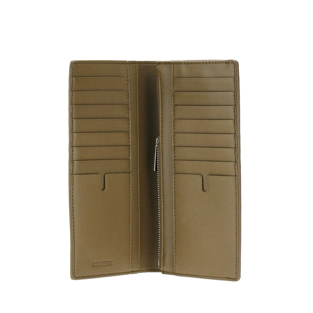 Check coated fabric bi-fold wallet