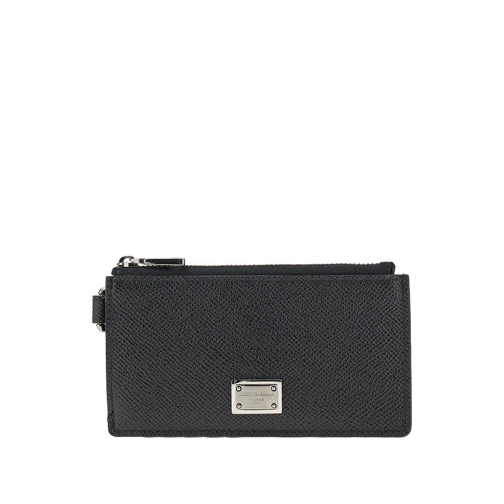 Dauphine leather cardholder