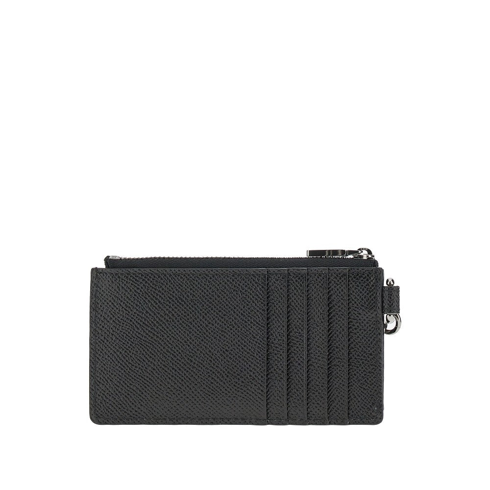 Dauphine leather cardholder